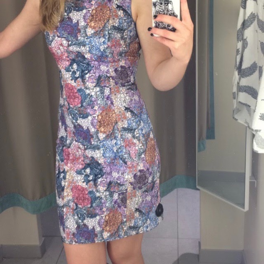 multicolor floral dress - Picture 6 of 6